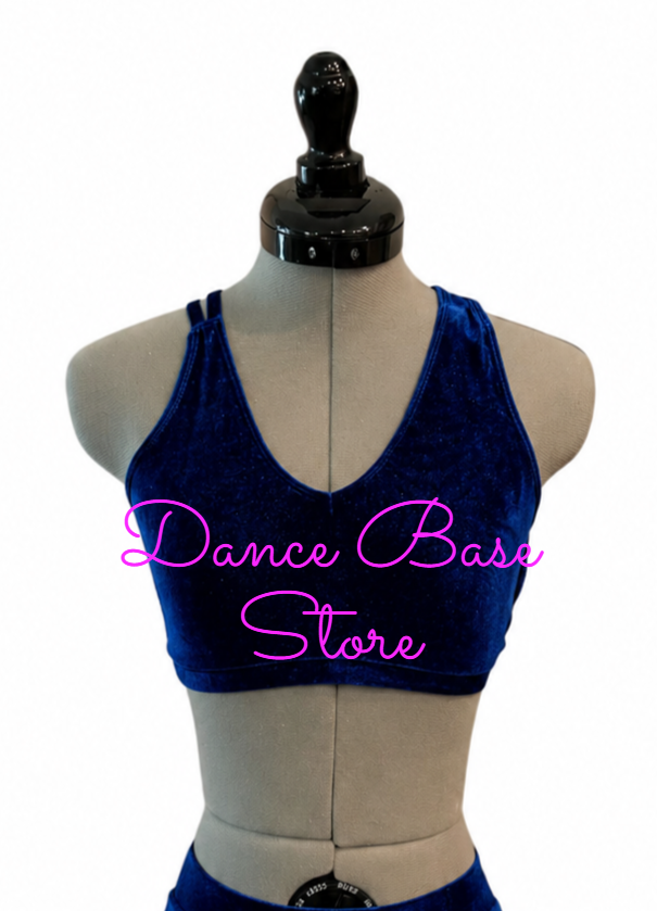 BGT-101T-V Velvet Lyrical Contemporary Jazz Dance Costume Top
