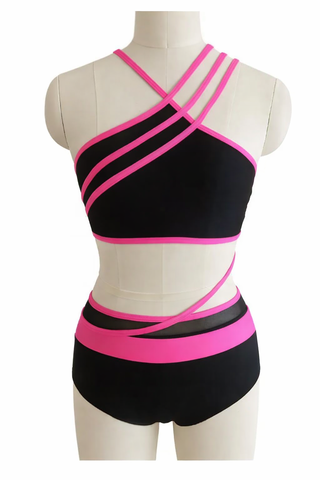 BGT-302 Lyrical Contemporary Jazz Dance Costume Connected 2 Piece