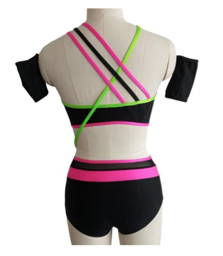 BGT-302 Lyrical Contemporary Jazz Dance Costume Connected 2 Piece