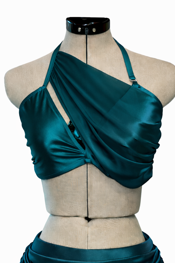 BGT-110-S Lyrical Contemporary 2 Piece Satin Dance Costume