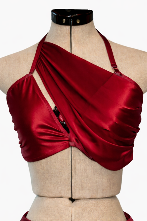 BGT-110-S Lyrical Contemporary 2 Piece Satin Dance Costume