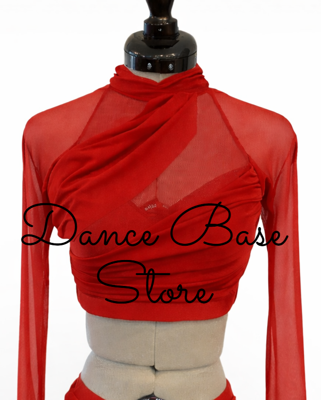 CST-150T Lyrical Contemporary 2 Piece Long Sleeve Dance Costume Top
