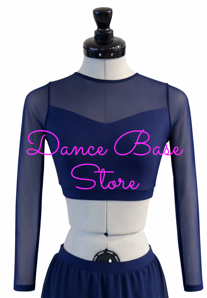 CST-151T Lyrical Contemporary 2 Piece Long Sleeve Dance Costume Top