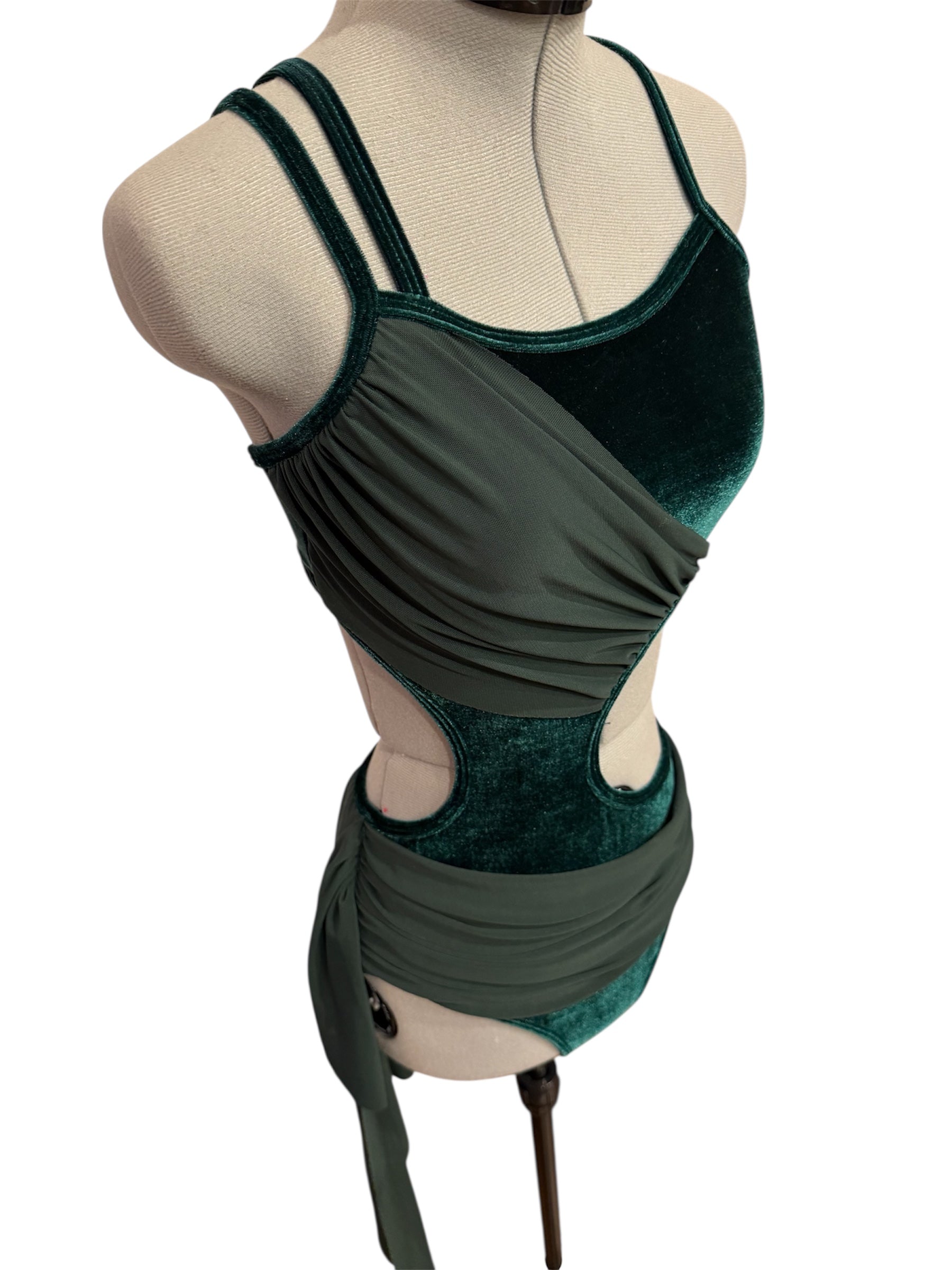 BGT-211-V Lyrical Contemporary Leotard with Sash and Skirt