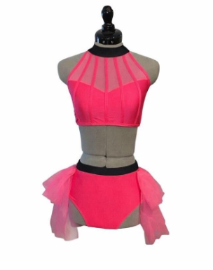 CST-303 Jazz Musical Theater 2 Piece Costume with Skirt