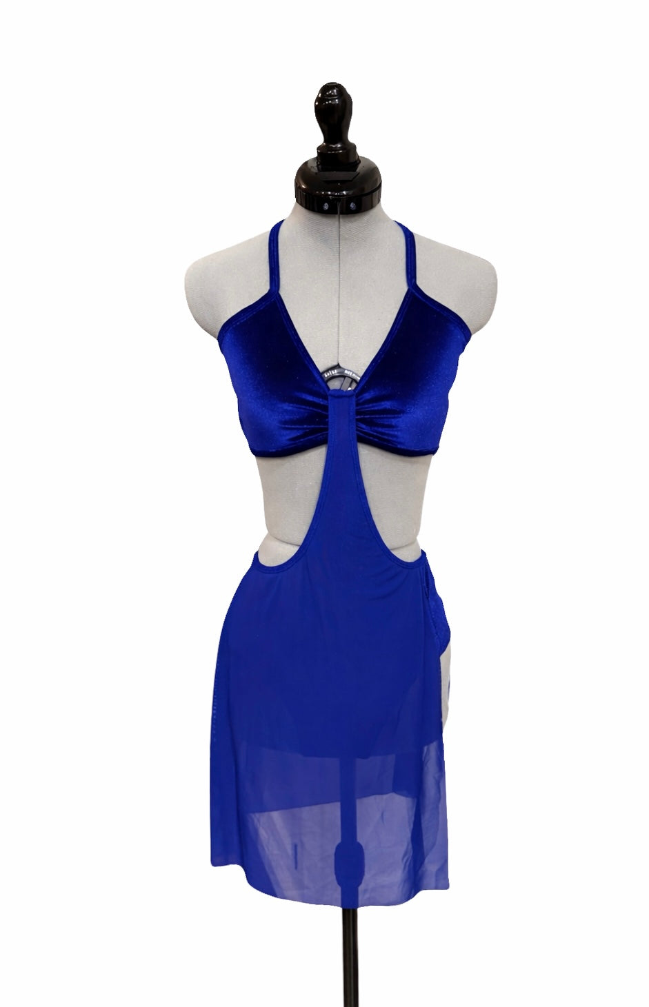 CST-306-V Velvet Lyrical Contemporary 2 Piece Connected Dance Costume
