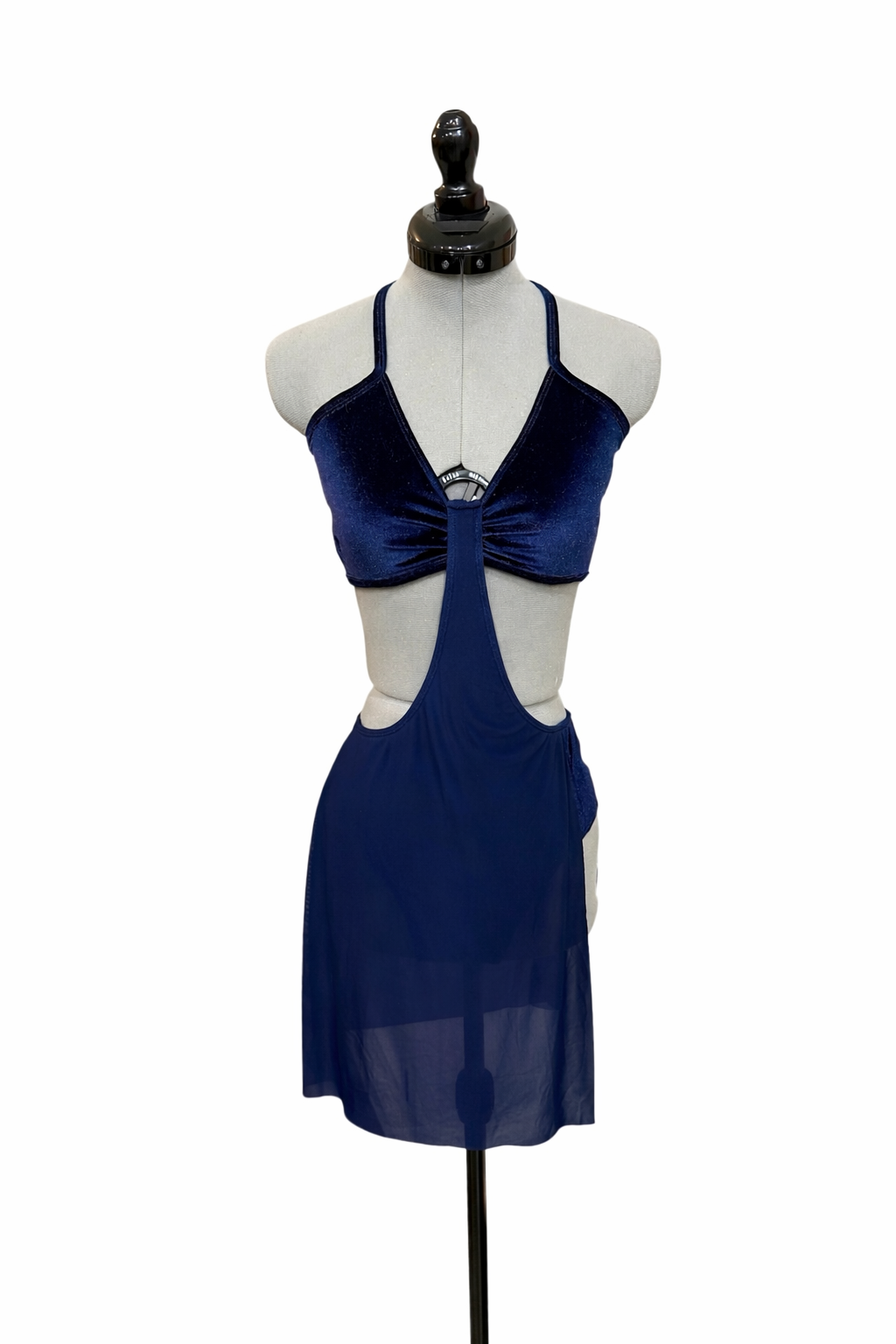 CST-306-V Velvet Lyrical Contemporary 2 Piece Connected Dance Costume