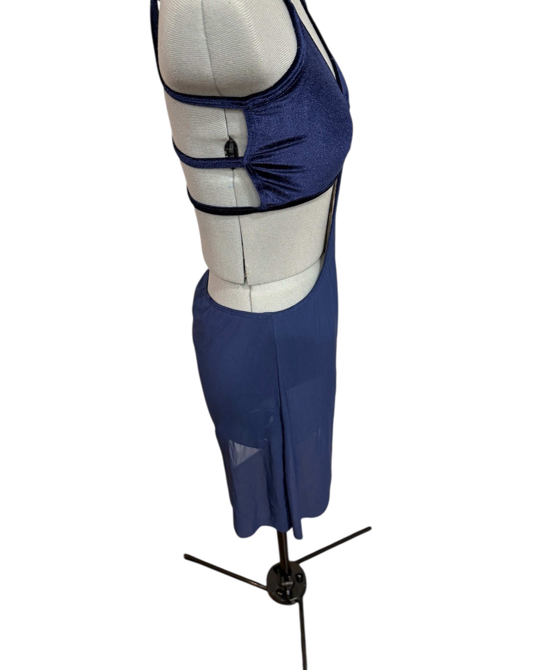 CST-306-V Velvet Lyrical Contemporary 2 Piece Connected Dance Costume