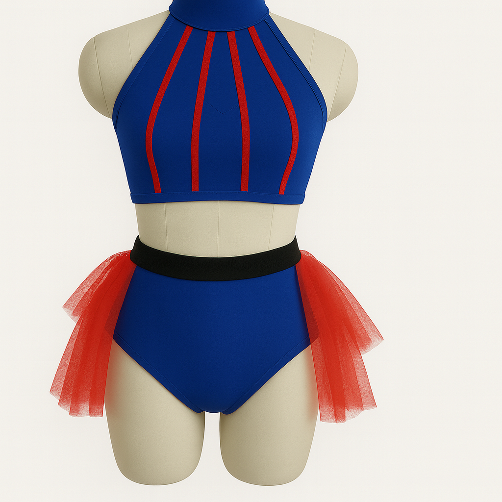 CST-303 Jazz Musical Theater 2 Piece Costume with Skirt