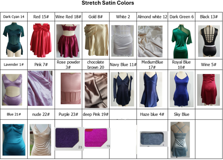 BGT-110-S Lyrical Contemporary 2 Piece Satin Dance Costume